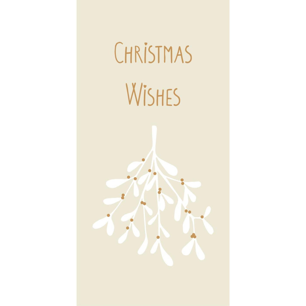 Serviette mit Mistelzweig CHRISTMAS WISHES - 16 Stk.