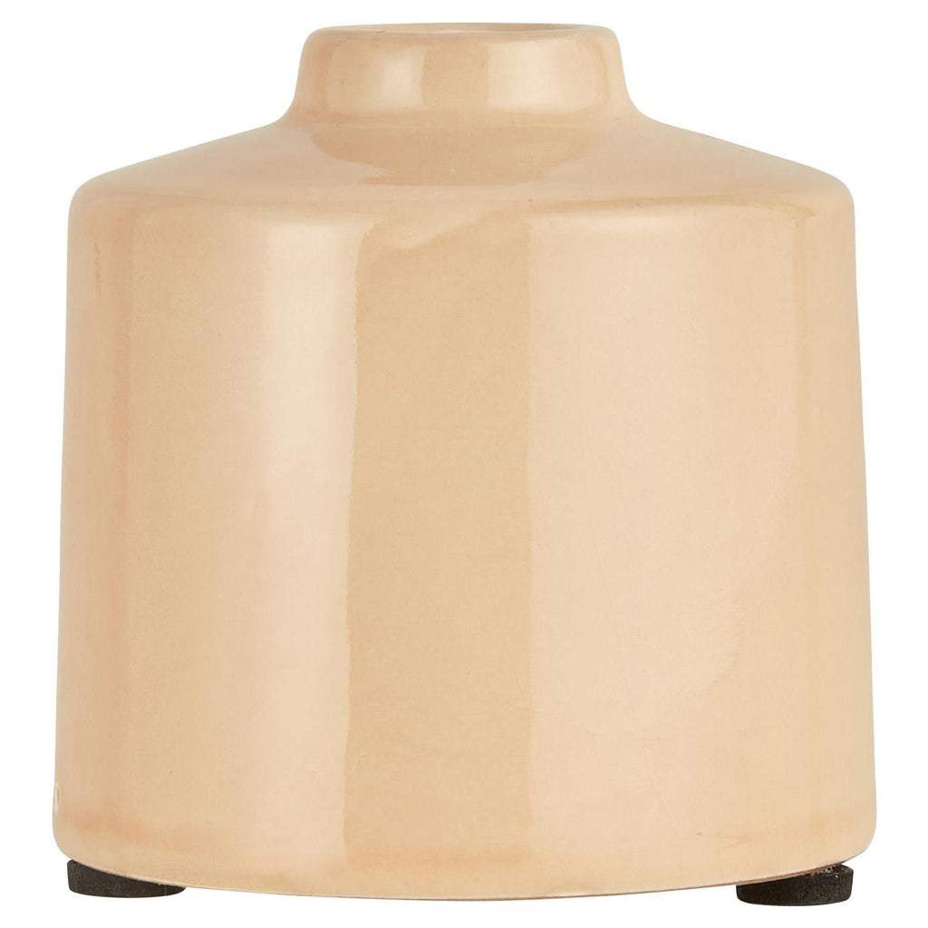 Kerzenhalter | Vase Ragnhild - Coral sand - unebene Glasur