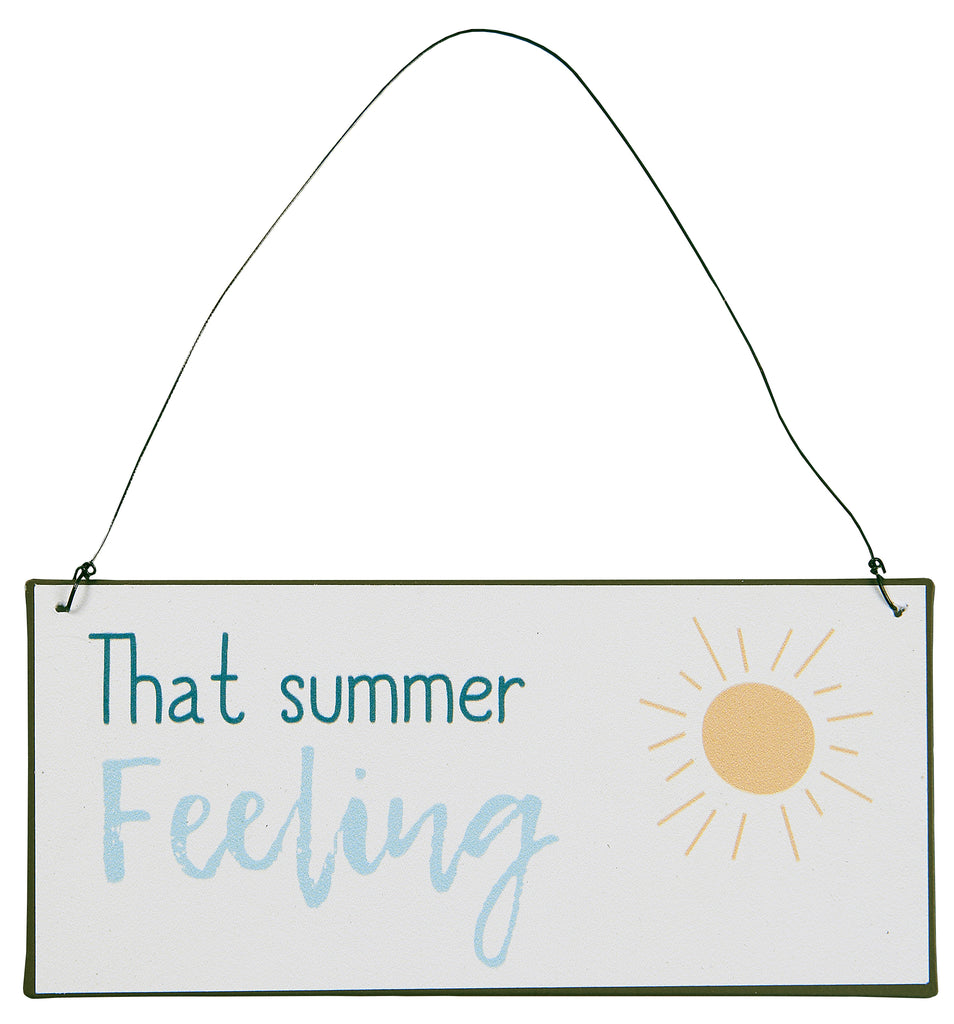 Metallschild "That summer feeling"