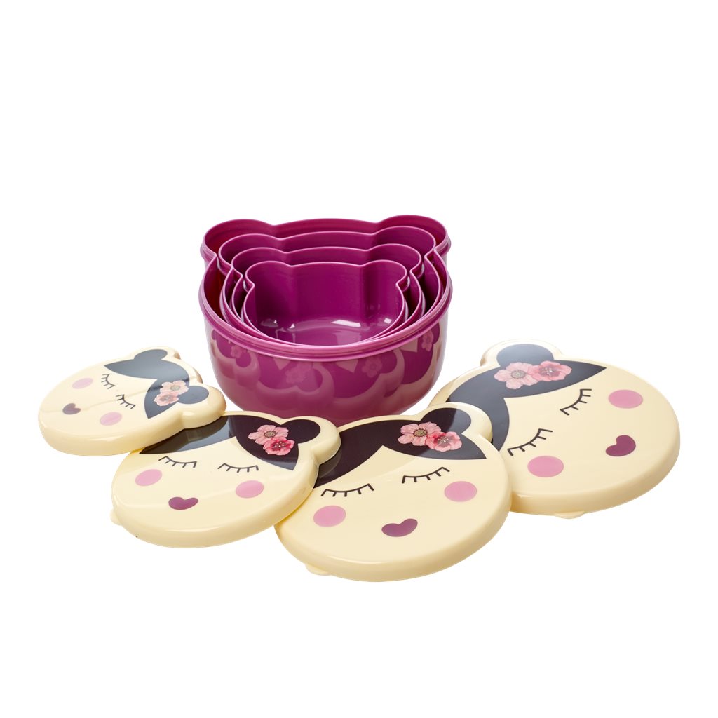 Plastic Lunch Box Pretty Face