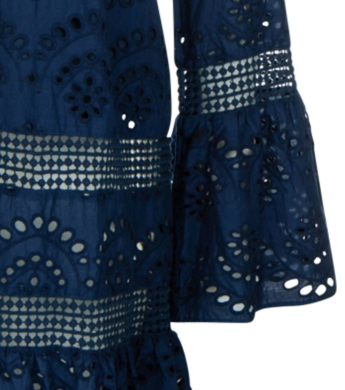 Hole Embroidery Dress Blue nights - Princess goes to Hollywood