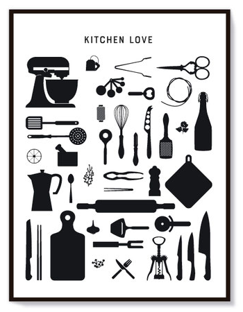 Poster *Kitchen Love - klein 30 x 40