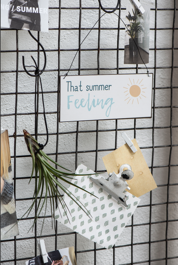 Metallschild "That summer feeling"
