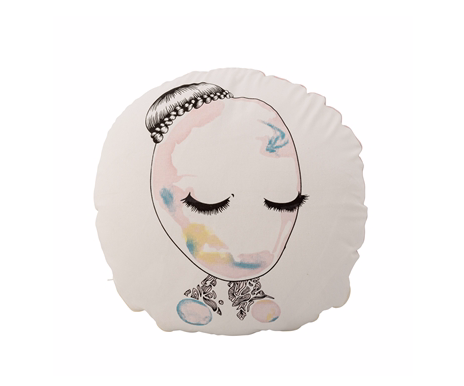 Kissen Lashes - Canvas - offwhite