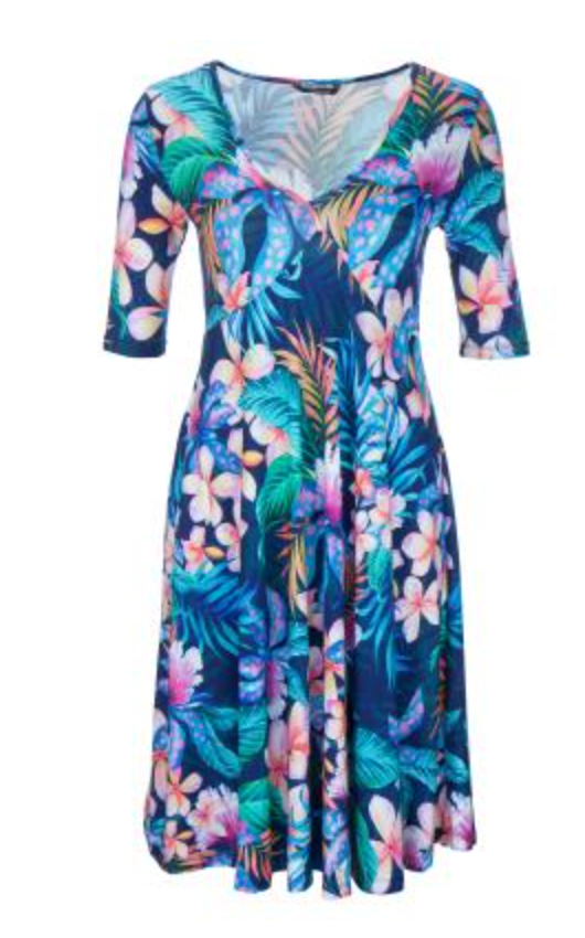 Kleid | Dress Printed V-Neck - Princess goes to Hollywood