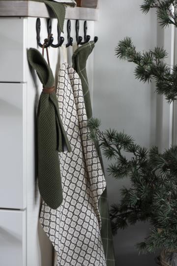 Mynte Spüllappen - dunkel grün gestrickt