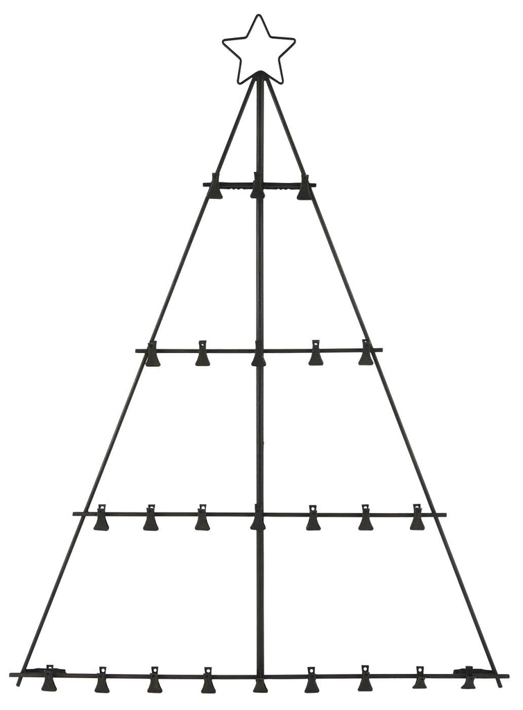 Tannenbaum mit Clips für die Wand