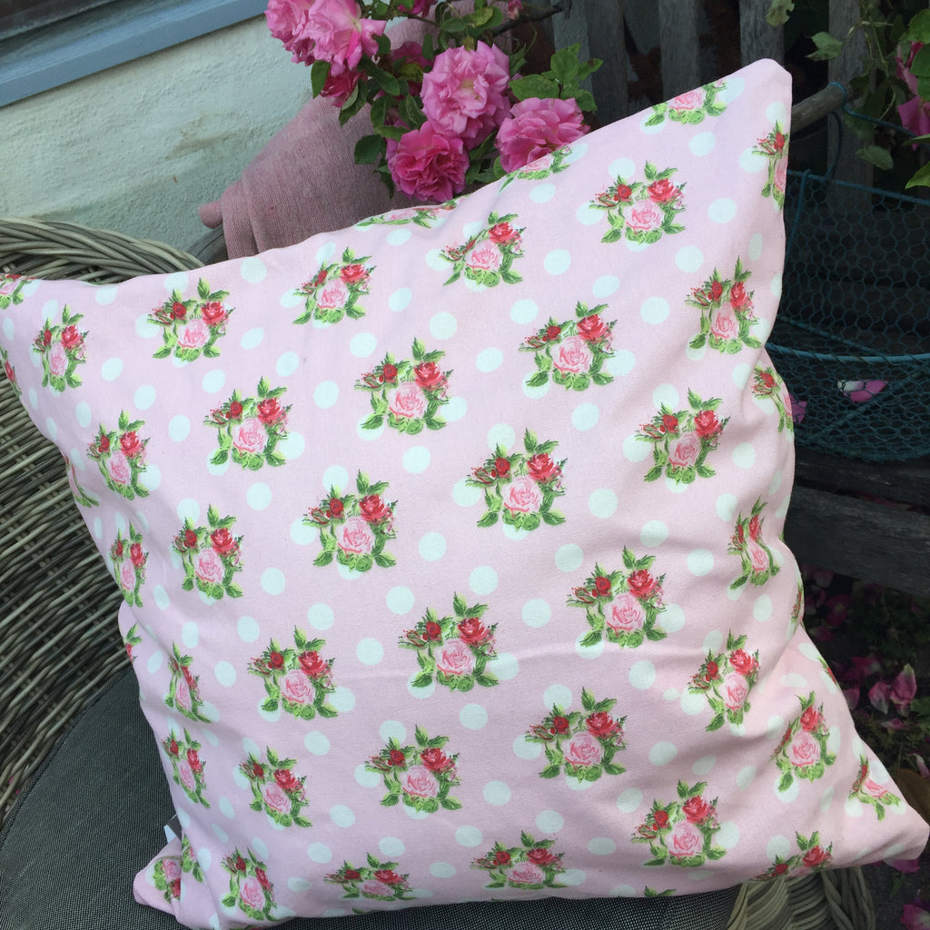 Kissenhülle Punkte und Rosen, Cushion over - Dotsˋn Roses