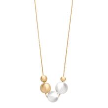 Kette Demi Matt gold silber Kugeln