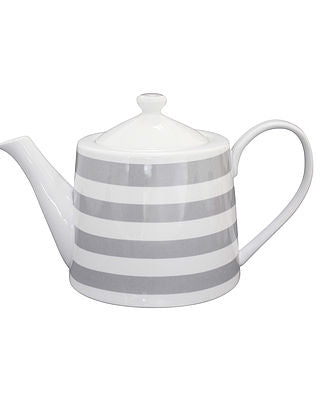 Teekanne Streifen grau - Teapot Stripes grey - Krasilnikoff