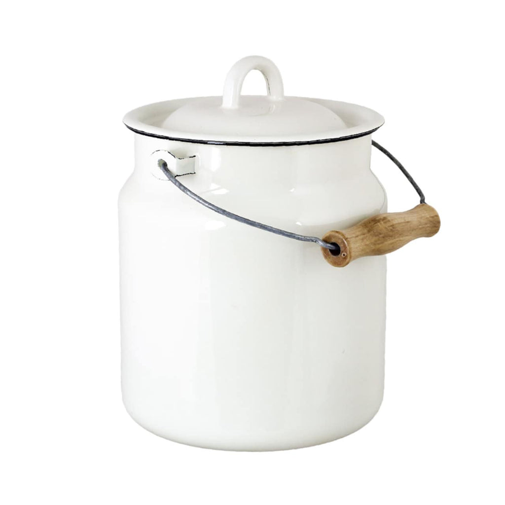 Milk Can Emil´s Enamel Offwhite - Milchkanne