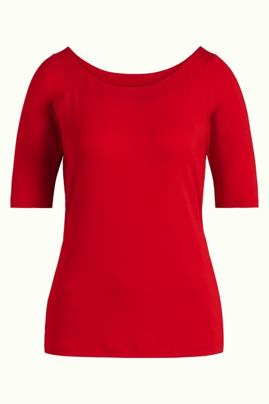 Sarah Top Viscose Lycra Chilli Red - King Louie