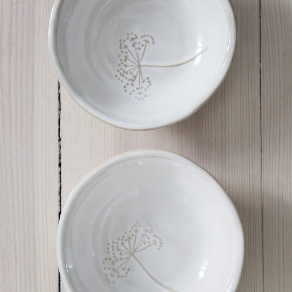 Schale | Bowl HEDAKER  -  mit Blume