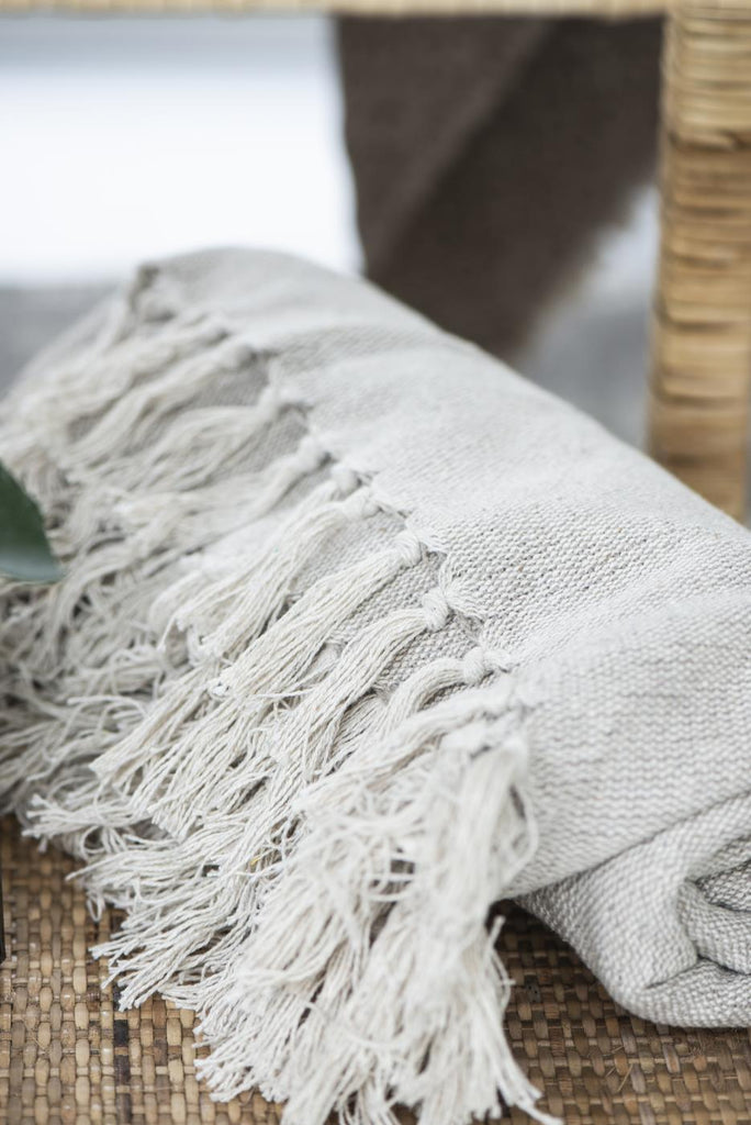 Plaid creme natur
