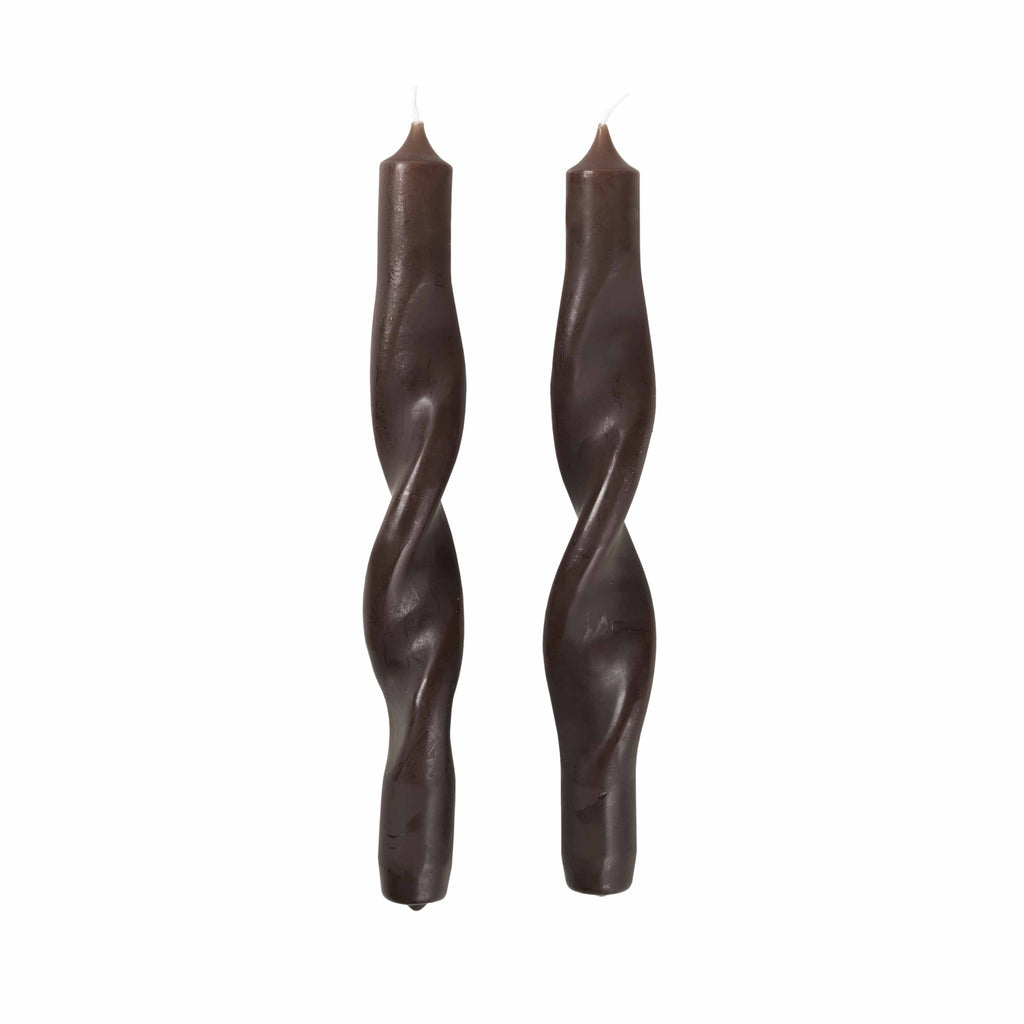 Kerzen Twist - Dunkel Brown