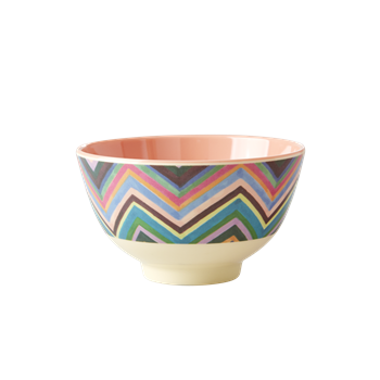 Schüssel Bowl Zig zag Print klein - Two Tone small
